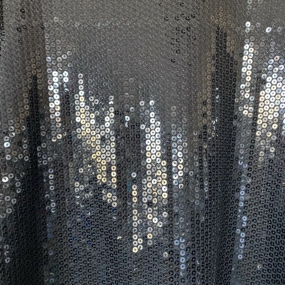 Covington Womens Black Sleeveless tank top Al Over Front Sequins Size Small - Picture 5 of 11